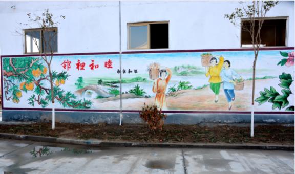 泗阳乡镇文化墙 乡风文明焕发新活力